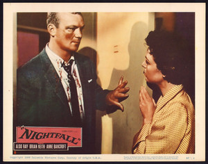 NIGHTFALL Original Movie Lobby Card Poster Aldo Ray Anne Bancroft Film Noir