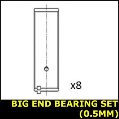 Big End Con Bearing Set Fits VAUXHALL ASTRA ASTRAVAN CAVALIER Opt2/3 0509702BB - Image 1 of 3