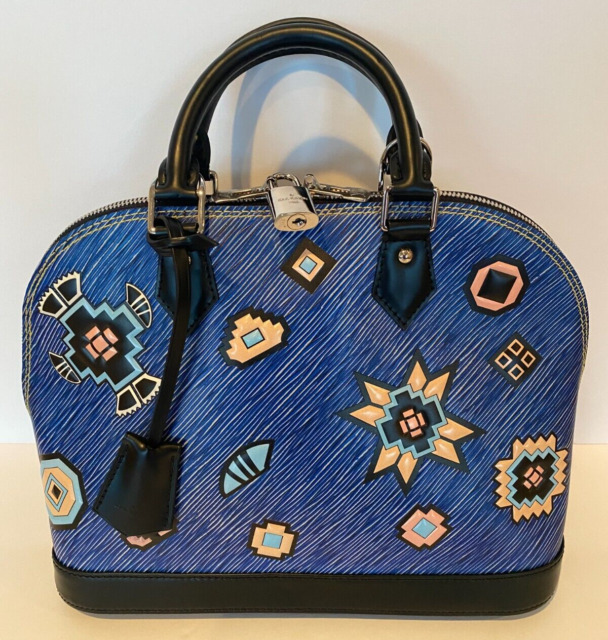 Alma Bb Blue Epi Leather Cross Body Bag – Vegaluxuries