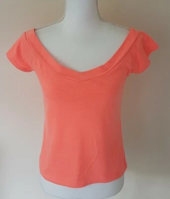 Primark Orange Women's T-Shirt Size 12 Short Sleeve - Image 1 of 4