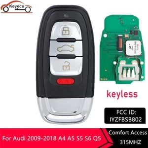 PARA AUDI PROXIMITY MANDO A DISTANCIA INTELIGENTE LLAVERO SIN LLAVE Comfort Access 315MHZ IYZFBSB802 - Imagen 1 de 5