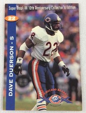 NFL 1995 Chicago Bears 10th Anniversary Super Bowl Card-Dave Duerson