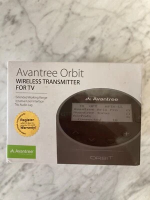 Avantree Orbit Wireless 5.0 Audio Transmitter  for TV BTTC-580 Television Stream - Image 1 of 4