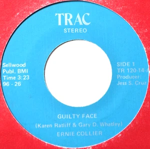 Ernie Collier Guilty Face / Good Time Charlie - Private Country 45 7" Vinyl - Bild 1 von 3