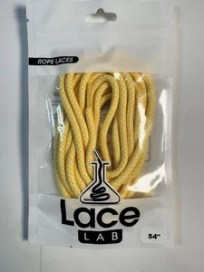 Lace Lab Yellow Rope Shoe Laces Shoelaces 54 Inch NEW IN PACKAGE - Picture 1 of 4