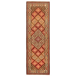 Kelim 303x82 cm Handgewebter Perserteppich Kilim Wolle Carpet Orient Mehrfarbig - Bild 1 von 14
