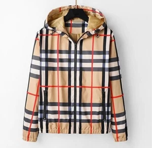 Giacca Uomo Cappotto Tartan Ispirato Plaid Giacca Manica Lunga Nuova S - Foto 1 di 2