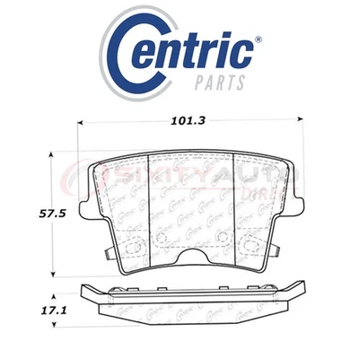 Centric C-TEK Ceramic Disc Brake Pads for 2005-2017 Chrysler 300 2.7L 3.5L yl - Image 1 of 4