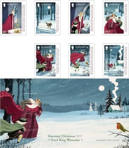 Guernsey Stamps: "Christmas 2017 - Good King Wencelas" Presentation Pack 2017 - Picture 1 of 6