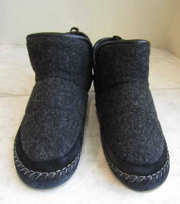 Woolrich Black Wool Felt Booties Slip On Shoes Women's Size 8 EU 38.5 - Image 1 of 4