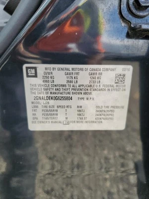 Used Fuel Pump fits: 2016 Chevrolet Equinox Pump Assembly tank mounted 2.4L main Foto 1 de 4