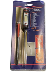 Digital Thermometer WT-1 Stainless Steel Probe LCD -50C to 300C Instant Read - Picture 1 of 2