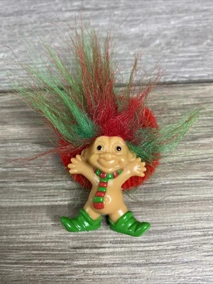 Russ Troll Doll Hair Tie Scrunchie Christmas Vintage  - Image 1 of 4