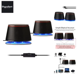 SW102 PC-Lautsprecher, 5Wx2, Tiefer Bass in kleinem Körper, Stereo 2.0 USB 3.... - Bild 1 von 9