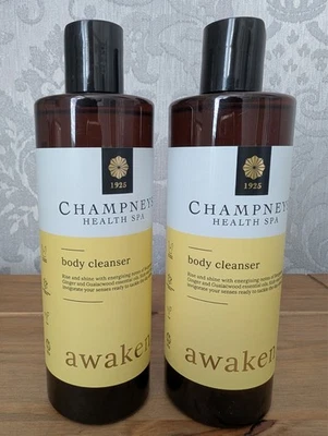 Champneys Health Spa Awaken Body Cleanser 350ml X2 - Neu & unbenutzt - Bild 1 von 3