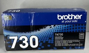 GENUINE Brother TN-730 Black Toner Cartridge - Black (tn730) NEW OEM! - Picture 1 of 3