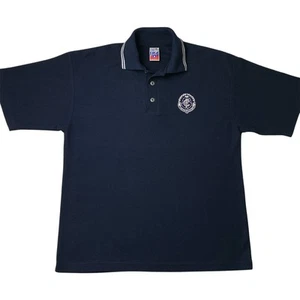 Vintage Carlton Blues AFL Polo Shirt Mens Size L Large 90s Football Official - Picture 1 of 7