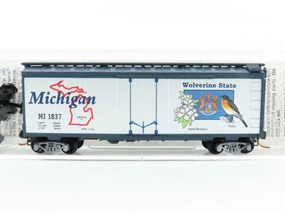 N Scale Micro-Trains MTL 02100395 MI Michigan 40' Standard Boxcar #1837 - Image 1 of 4