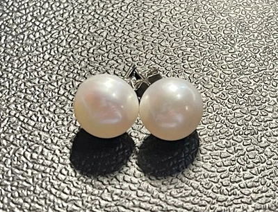 Ross Simons Sterling Silver White Freshwater Pearls Stud Earrings 925 R Jewelry - Image 1 of 4