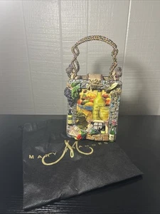 Vintage Mary Frances Beaded Handbag With Wine & Fruit Design - Picture 1 of 14