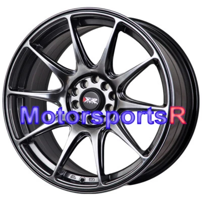 XXR 527 17 x 7.5 +40 Chromium Black Concave Rims Wheels 5x100 16 Scion xB FRS tC Foto 1 de 4