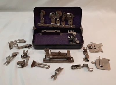 Vintage Lot of Greist Domestic 17 Sewing Machine Attachments & Accessories & Box - Image 1 of 4