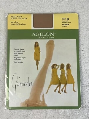 Medias GAYMODE Agilon Talla B Pantimedias Sin Costuras Penney’s Pebble Foto 1 de 4