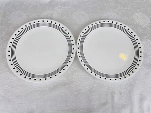 Corelle City Block (2) Dinner Plates 10.5” Good Preowned Condition No Chips - Picture 1 of 5