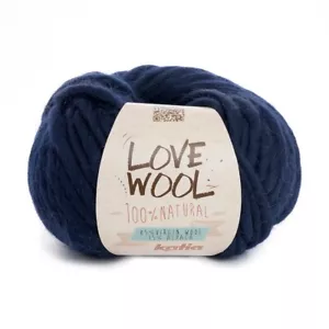 Katia Love Wool Dark Blue #121 - 85% Wool 15% Alpaca Chunky 100g Balls $18.95 - Picture 1 of 4