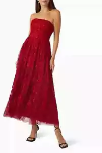 Olivia Ditsy Strapless Ankle Gown Needle & Thread New With tags - Picture 1 of 6