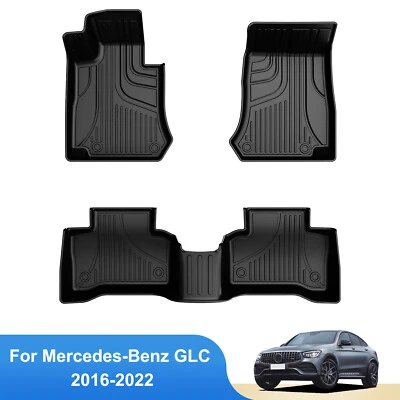 Car Floor Mats TPE Rubber Liners All Weather Fit For Mercedes-Benz GLC 2016-2022 Foto 1 de 4