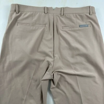 Dunning Golf Mens Everbest Tech Pants 34x27 Beige Performance 4-way Stretch - Imagem 1 de 4