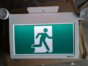 AIMLITE CPRNP-2 Combo Exit Sign 2x1.9W 420 Lumens - Picture 1 of 5