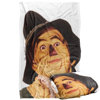 The Wizard of Oz Stanley Desantis Vintage Scarecrow Silky Touch Throw Blanket