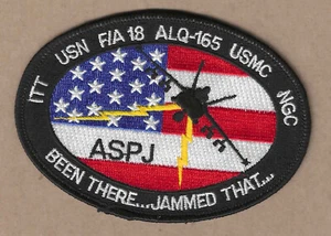 USN USMC F/A 18 ALQ-165 Been There Jammed That Sew On 4 1/4" Embroidered Patch - Picture 1 of 2