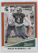 2017 Classics Significant Signatures Orange /25 Malik McDowell Rookie Auto RC