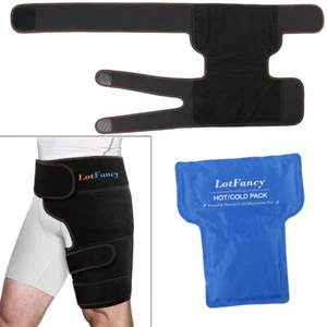Large Ice Pack Gel Wrap Hot Cold Therapy Brace For Hip Surgery Pain Relief - Picture 1 of 9