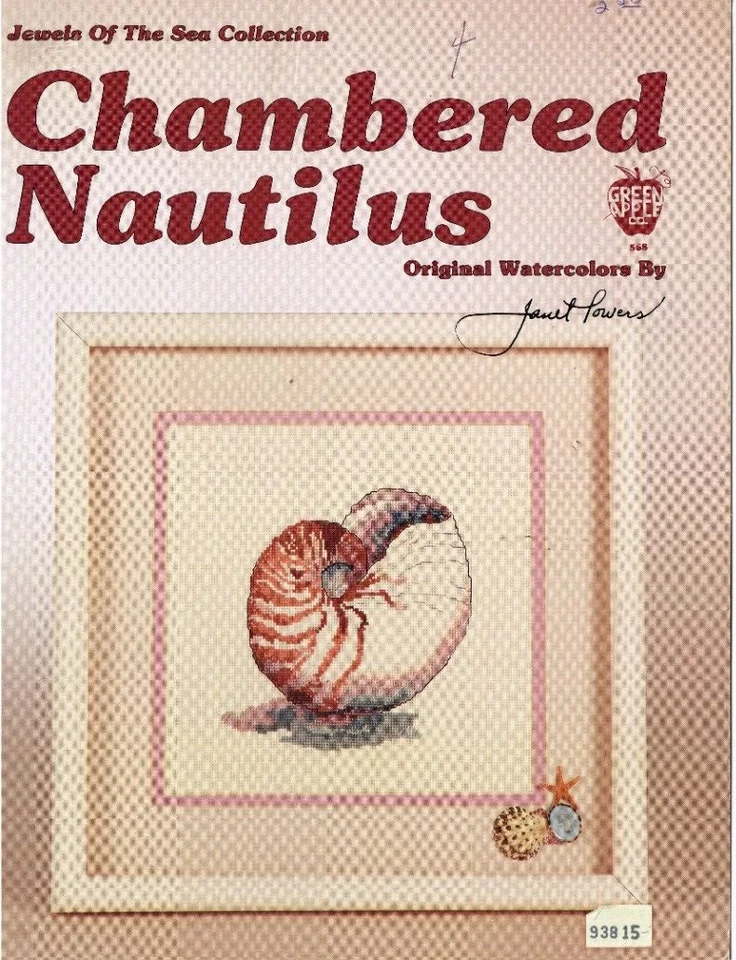 Chambered Nautilus Jewels of the Sea Collection Cross Stitch Pattern Leaflet - Image 1 of 1