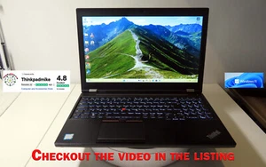 Lenovo ThinkPad P50 i7 6820HQ 64GB RAM 256GB+256GB SSDs IPS NVIDIA M1000M (1108) - Picture 1 of 24