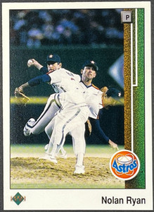 1989 Upper Deck Nolan Ryan baseball card # 145, Houston Astros