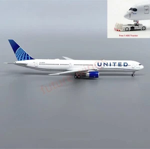 (Selten)1:400 Panda Modell 52363 United Airlines B767-400 N66056 +gratis Traktor - Bild 1 von 6