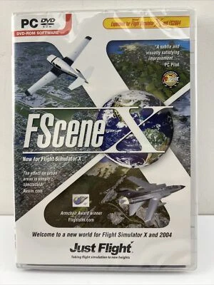 FSCENE X Pc DVD Rom Add-On Expansion Flight Simulator Sim X & 2004 FSX~ SEALED~ - Image 1 of 4