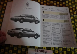Manual de instrucciones Ferrari mondial 3.2 - Owner ́s manual - impresión 497/88 - Imagen 1 de 5