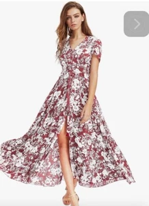 Women dresses dress long party summer cocktail boho maxi beach sundress evening - Picture 1 of 2