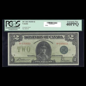 $2 1923 McCavour-Saunders Prefix H EF-40 - Picture 1 of 2