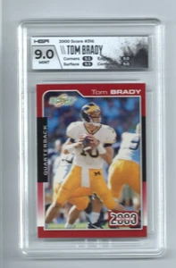 2000 SCORE # 316 RC OF TOM BRADY IN HGA MINT 9 - Picture 1 of 2
