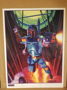 Boba Fett - Shadows of the Empire - Cartel firmado de edición limitada, Hildebrandt - Imagen 1 de 6