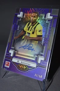 Karim Adeyemi / 2023 Topps Tier One / Xplosions Autograph 34/50 Bundesliga - Picture 1 of 2