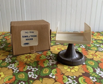 Toallero de baño de plástico Rubbermaid de la era espacial vintage años 70 Foto 1 de 4