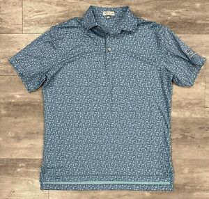 Peter Millar Summer Comfort Golf Polo Martini Cherry All Over Print Size M